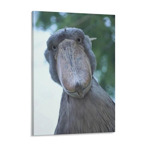 絵画 インテリア アートパネル ポスター ハシビロコウ 鳥 ウォールアート 壁掛け 部屋飾り 背景絵画 美しい贈り物 プレゼント リビング 寝室 お風呂 玄関装飾用 45x60cm