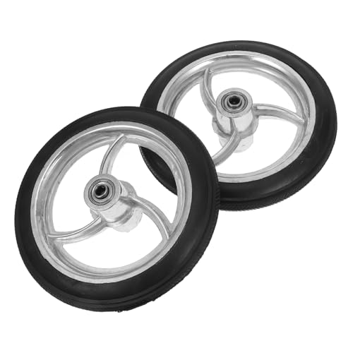 IWOWHERO 2pcs Universal Wheelchair Front Wheel Heavy Duty Replacement Part Wear-Resistant Easy to Install Wheelchair Accessory