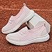 KAJXZ Orthopedic Walking Shoes for Women Lightweight Breathable Mesh Sneakers Casual Comfortable Slip On Flat Low Top Lace Up Sneakers Fashion Outdoor Running Shoes Pink