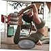 Milisten Flatable Balance Disc Seat for Core Stability Tailbone Pain Relief Back Pain Support (Grey 13)