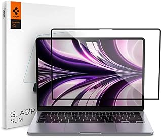 Spigen 1 Pack Full Coverage Tempered Glass Screen Protector for MacBook Air 13.6 inch (M2, 2022)