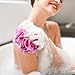 BTYMS 75g/Pc Large Loofahs Shower Sponge, Exfoliating Body Scrubber Shower Scrunchies Mesh Pouf Bath Sponges - Pack of 6