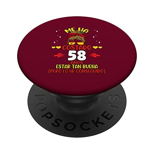 Me Ha Costado 58 Años Estar Tan Buena 58 Cumpleaños PopSockets PopGrip Intercambiable