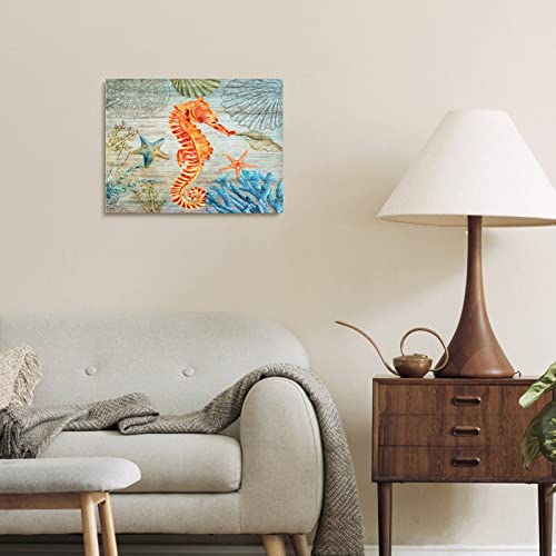 Lienzo de caballito de mar Yelolyio de gran nitidez para decoración de pared oceánica 6