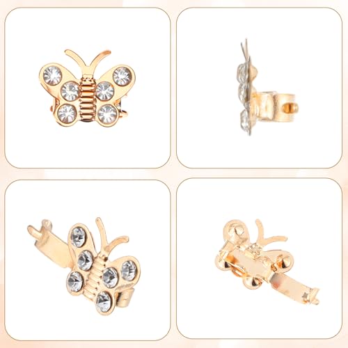 Pinzas de Mariposa Doradas Pack 20 Unidades miniatura 3