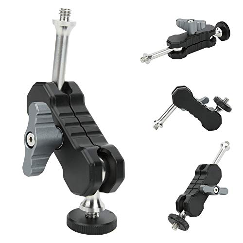 Image of Aluminium Alloy Magic Arm Ballhead Support Cage Expansion Stand Bracket Accessory Professional Photography Equipment Mount for DSLR Cameras Video Lights Microphones Black 1 /4 Inch