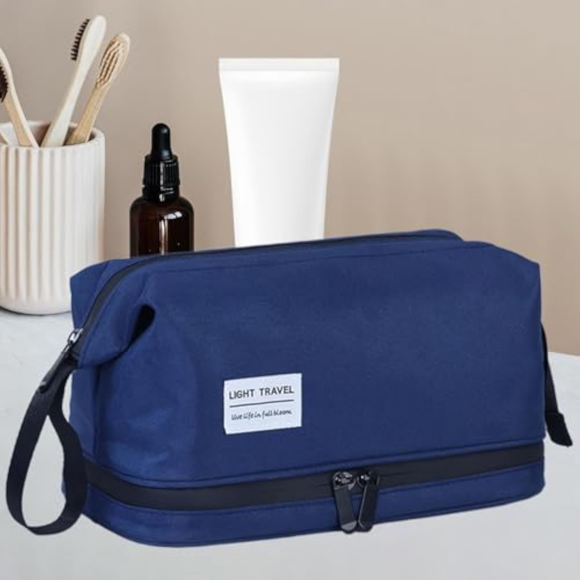 Large Makeup Bag Pouch, Cosmetic Organizer for Travel