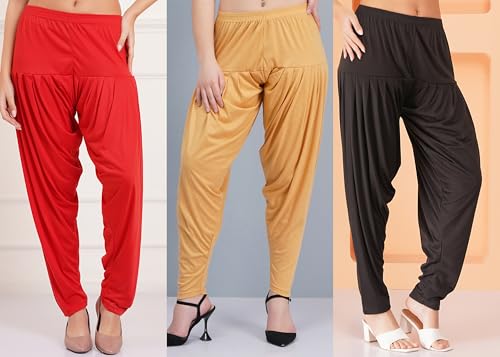 Image of Buy That Trendz Patiala Salwar for Women Relaxed Fit Viscose Patiyala Salwar Harem Bottom Pants
