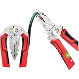 CokBlu 多機能ワイヤーストリッパー 折りたたみ式ケーブルプライヤー｜ケーブル切断・ワイヤークランプ・巻線機能一体｜ポータブル軽量 電気工事・DIY 作業用