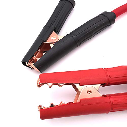 SOS Cable Black Red Copper Wire Auto Battery Line Emergency Cable Line Cable Clip Power Charging Jump Start Leads|Cables, Adapters & Sockets - (Color Name: 4GA Half of 5M 1pair)