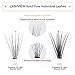 LASHVIEW 0.07mm 10 Root 8mm Short Knot-free Soft Individual Rapid Cluster Lashes Grafting False Eyelashes Individual False Eyelashes Natural Long Fake Eyelashes Extension