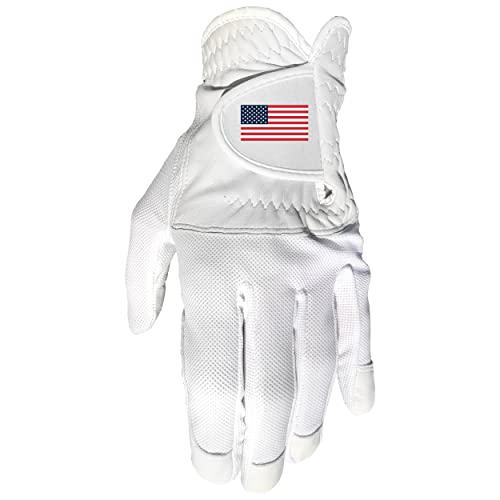 Team Golf Generic Usa Flag Cool Mesh With Cabretta Leather - One Size - Mens Left Cool Mesh With Cabretta Leather - One Size - Mens Left #TOP29