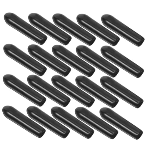 Luxshiny Black 3mm PVC Insulation Sleeve 600pcs Thread Guard Caps Thread Protector Cap for Bolt Screw Industrial Equipment Protection