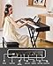 Melentro Digital Piano 88 key Semi Weighted Keyboard With X Stand & Sustain Pedal, Full-Size Beginner Electric Piano For Bluetooth, Headphone Mode, USB-MIDI