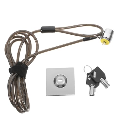 Angoily 2m Candado De Cable Extendido De Grosor Robusto Candado para Computadora Portátil Material para Seguridad Casa y Oficina