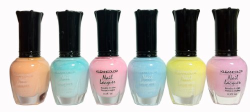 Kleancolor Nail Lacquers 6 ColorNEW Pastel Spring Collection