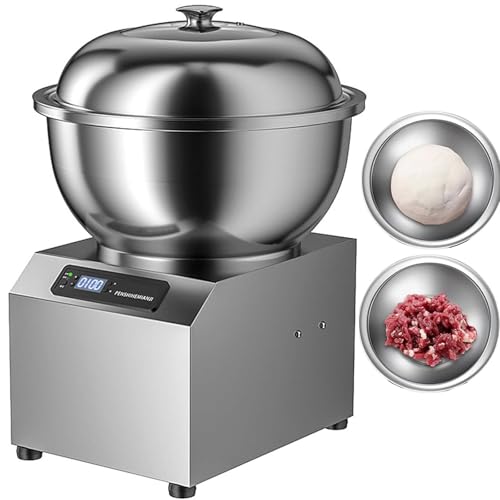 lealovengzh Amasadora Batidoras Amasadoras 1800w Y 1400Rpm | Amasadora Comercial De 8kg/17,6 LB | Amasadora De Acero Inoxidable con Doble RotacióN para Pizza Y Pan - DiseñO Desmontable