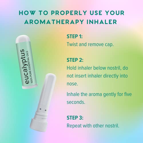 Moxē Nasal Inhalers Bundle, 8 Essential Oils, 100% Pure And Undiluted, Therapeutic Grade, No-Mess Portable Aromatherapy, Includes Eucalyptus, Peppermint, Lavender, Tea Tree, Made In Usa (Pack Of 8) #TOP5