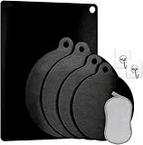 Induktionsmatte 5 Stück Schwarz, 230°C Hitzebeständig Silikon Herdabdeckung, Schutzmatte für Induktionsfelder,Kratz- und Verschmutzungsschutz, Einfach zu Reinigen & Lagern