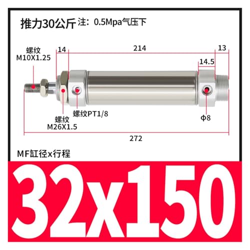 Cilindro mini resistente MF CM2B de alta precisión en acero inoxidable para automatización 3