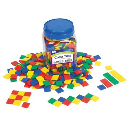 EAI Education Color Tiles: Plastic - Set of 400 in a Jar