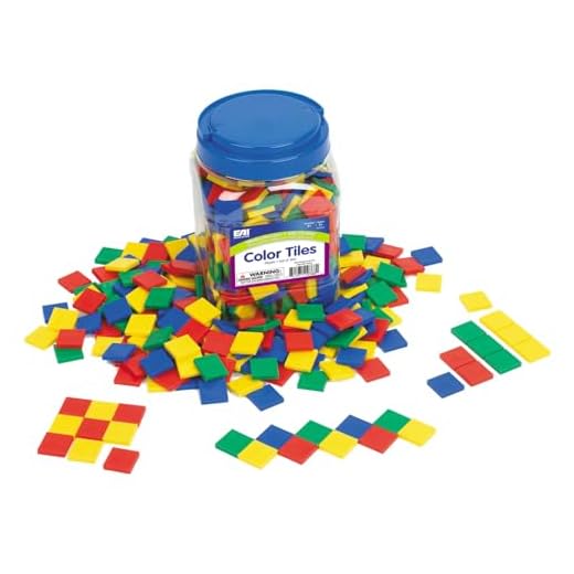 EAI Education Color Tiles: Plastic - Set of 400 in a Jar