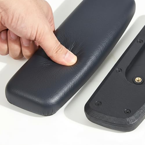 Image of MRC Office Chair arm Rest Replacement Chair Handle Part Ola 2D Adjustable Handle with Pu Soft pad Black (Set of - 2 Piece) with nut Bolts & Key fit to Every Chair (PU Soft Pad)