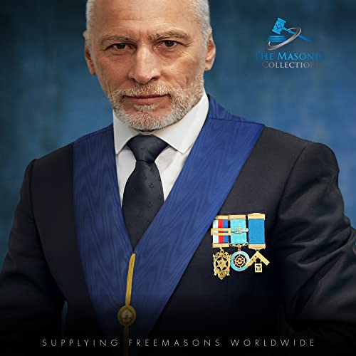 Image of THE MASONIC COLLECTION - Freemason Black Tie - Made With Premium Silk /Polyester - Handmade - Masonic Square & Compass Design - Better Knot & Hang - A Perfect Masonic Gift Accessory For Freemason Men