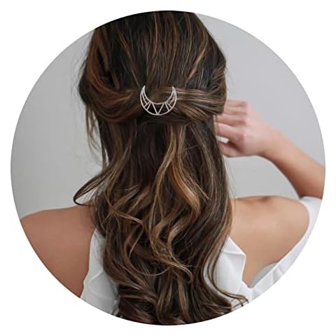 Cimenexe Bohemian Crescent Moon Hair Clip Cover