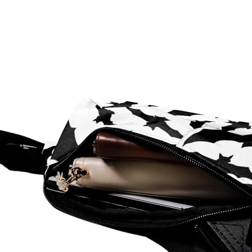 Sac à dos à bandoulière noir et multicolore avec imprimé graphique - 5