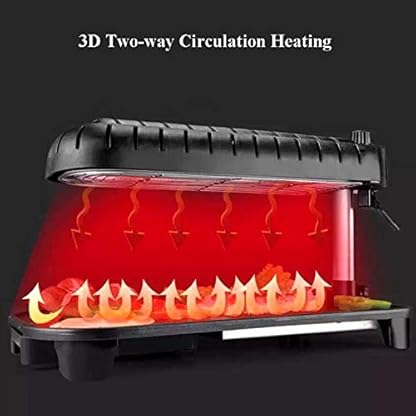 Eortzzpc Elektrogrill, Abnehmbare Grillplatten, Kontaktgrill, BBQ Barbecue, Herausnehmbar, Hochwertige, Tischgrill… – Bild 5