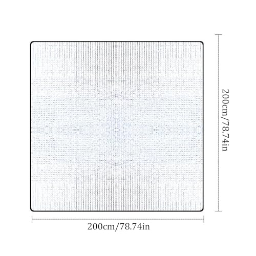 Alu Isomatte Schaummatten Schlafmatte Für Camping 200 X 200 cm Schlafmatte Für Camping Isoliermatte Doppelseitige Schaumstoff Foliendecke Faltbare Zeltmatte Bodenmatte