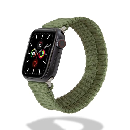 Bracelet de montre compatible Apple Watch 40mm 41mm 38mm en tricot vert sauge taille S