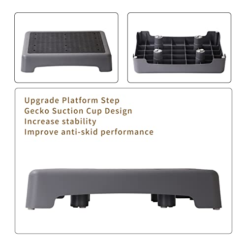 Fotree One Step Stool, Non-Slip Mobility Step Platform For Senior ＆ Adults, Safety Step Platform For Stair, Car, Bed, Chair, Shower, Bathtub, Outdoor, 3.5 Inch High Rise Stairs 440 Lbs Capacity #TOP4