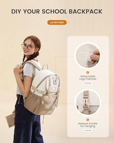 LOVEVOOK Cute Aesthetic Backpack