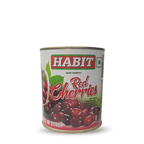 Habit Red Cherries 850gm Canned Cherries Maraschino Cherries