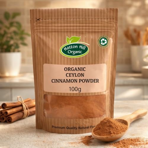 Organic Ceylon Cinnamon Powder 100g by Hatton Hill Organic