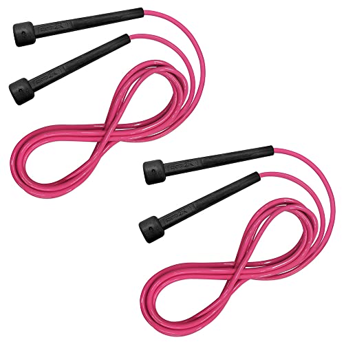 Kit 02 Cordas de Pular Muvin Basics Tamanho Ajustável em PVC 3,15 Metros - Corda de Saltos Com Veloc