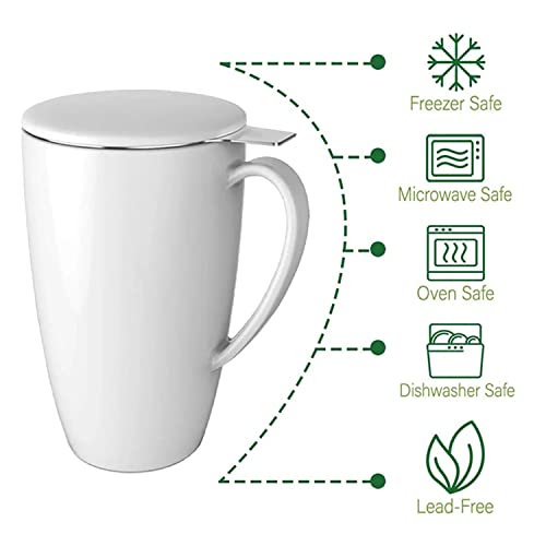 Taza de porcelana con infusor Calming Blends 16 oz miniatura 4
