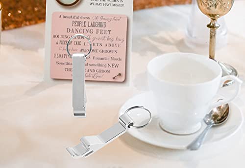 100Pcs-Customized Bottle Openers For Wedding Party,Wedding Favors For Guest,Personalized Bottle Openers, Colorful, Pocket Size, Aluminum #TOP2