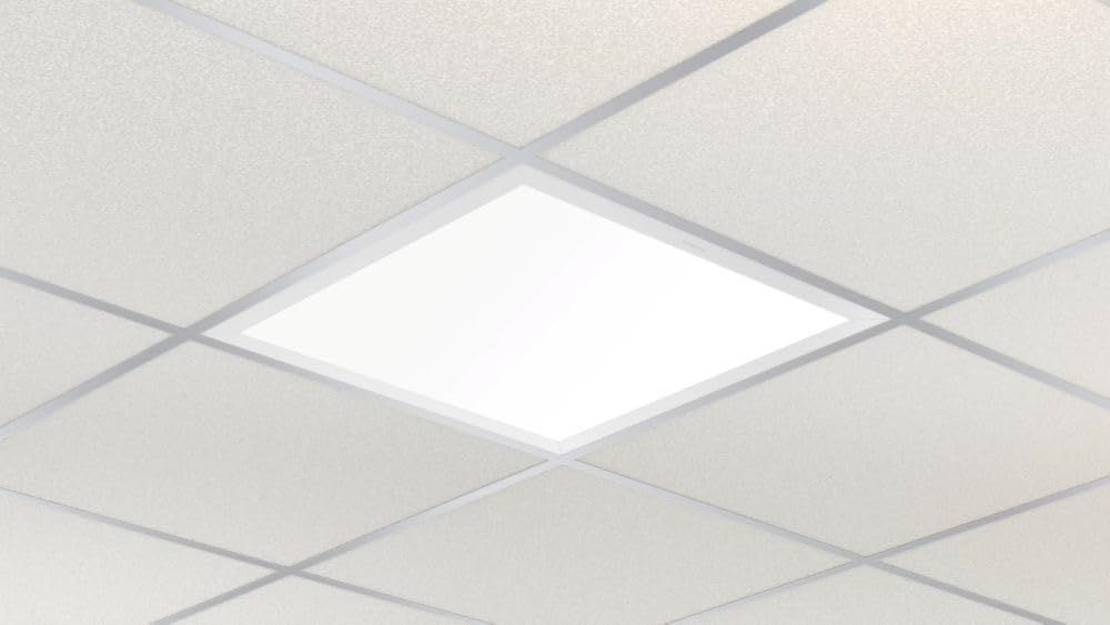 Philips Ledinaire Panel Gen5 RC065B 34S/840 PSU 600x600mm LED Panel de luz, 28W 3400lm 4000K blanco neutro, UGR19 bajo deslumbramiento, haz de 90°, no regulable, IP20/40 lámpara de techo de oficina