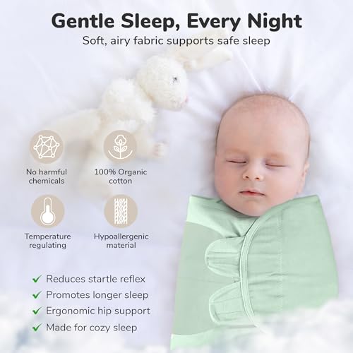 Image of Mama Cheetah Baby Swaddle Blanket with Zipper, Newborn Swaddle Sack, Baby Swaddles Sleep Sack 0-3 Months, Baby Swaddle Wrap for Baby Boy & Girl, 3-Pack