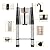 Telescoping Ladder, 20.3FT Aluminum Lightweight Portable Telescopic Ladder with Hook,Heavy Duty 330lbs Max Capacity, Extension Ladder for Roofs, RVs, Outdoor-Sliver
