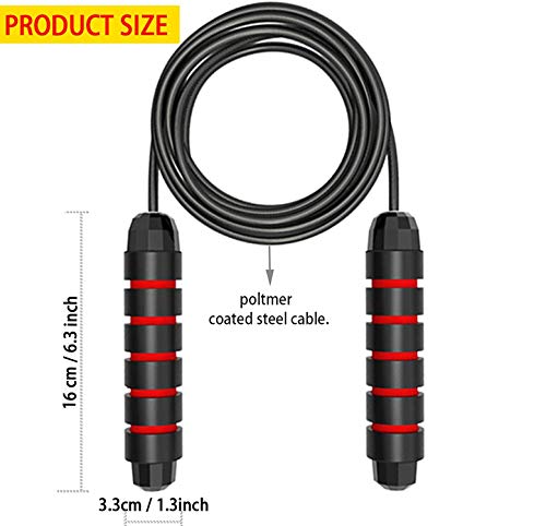Image of LAFILLETTE Exercise Skipping Rope with Ball Bearings Rapid Speed Jump Rope