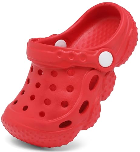Image of INMINPIN Kids Girls Boys Clogs Garden Shoes Toddler Slides Sandals Children Water Shower Beach Pool Slippers Indoor Outdoor