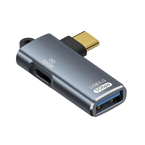 Right Angle USB C to USB Adapter