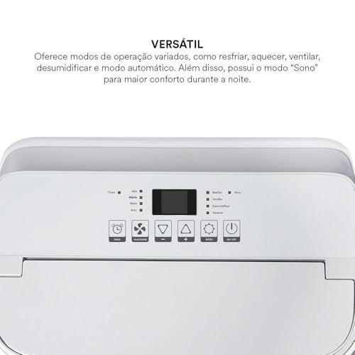Ar-condicionado Portátil Inverter 14000 Btus Eos Slim Quente e Frio Eap14iqf 110v