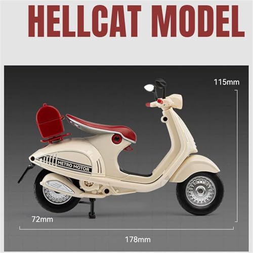 Vespa 946 rétro 1:12 cadeau idéal pour anniversaire de passionné de moto miniature en métal