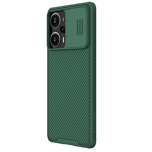 Nillkin Case for Xiaomi Redmi Note 12 Turbo/Poco F5 (6.67" Inch) CamShield Pro Slider Camera Close & Open Double Layered Protection TPU + PC Green Color - Image 3