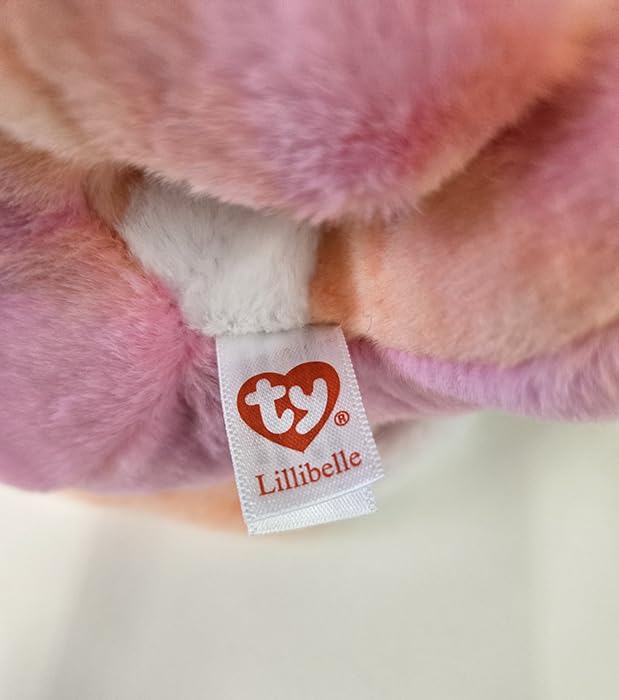 Ty Kot Beanie Bellies Lillibelle Maskotka, Różowy, 15 cm
